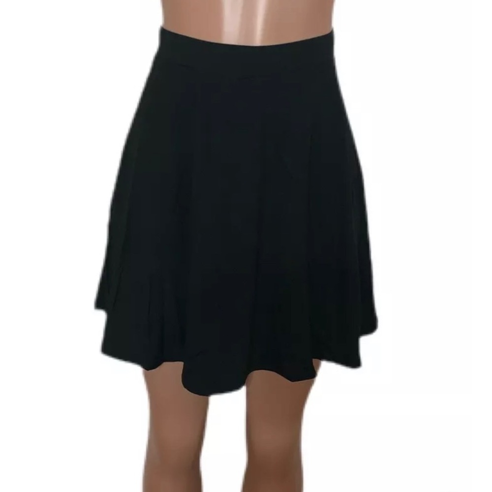 Trendy Black Circle Full Skater Skater Skirt  Costume Party Casual Flirty New